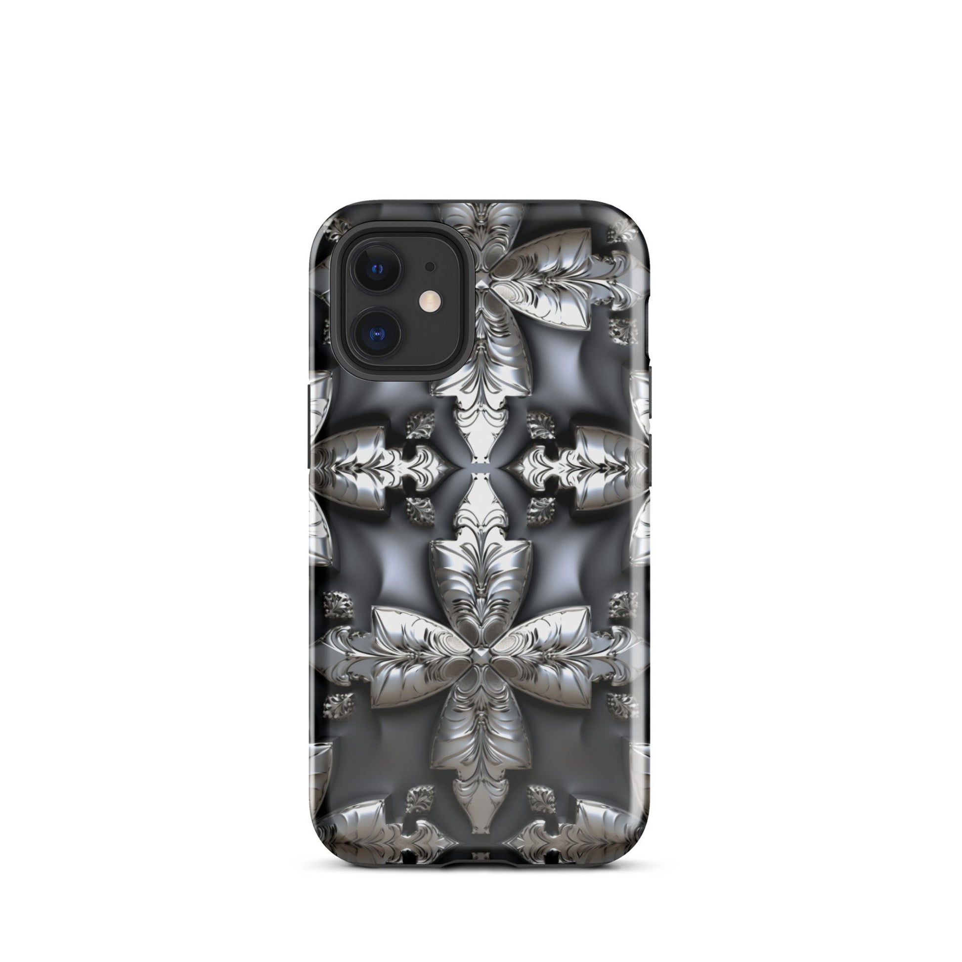 Front Chrome Crosses Tough Case for iPhone® Tough, iPhone #MzKittyz #NikkiDKatArt
