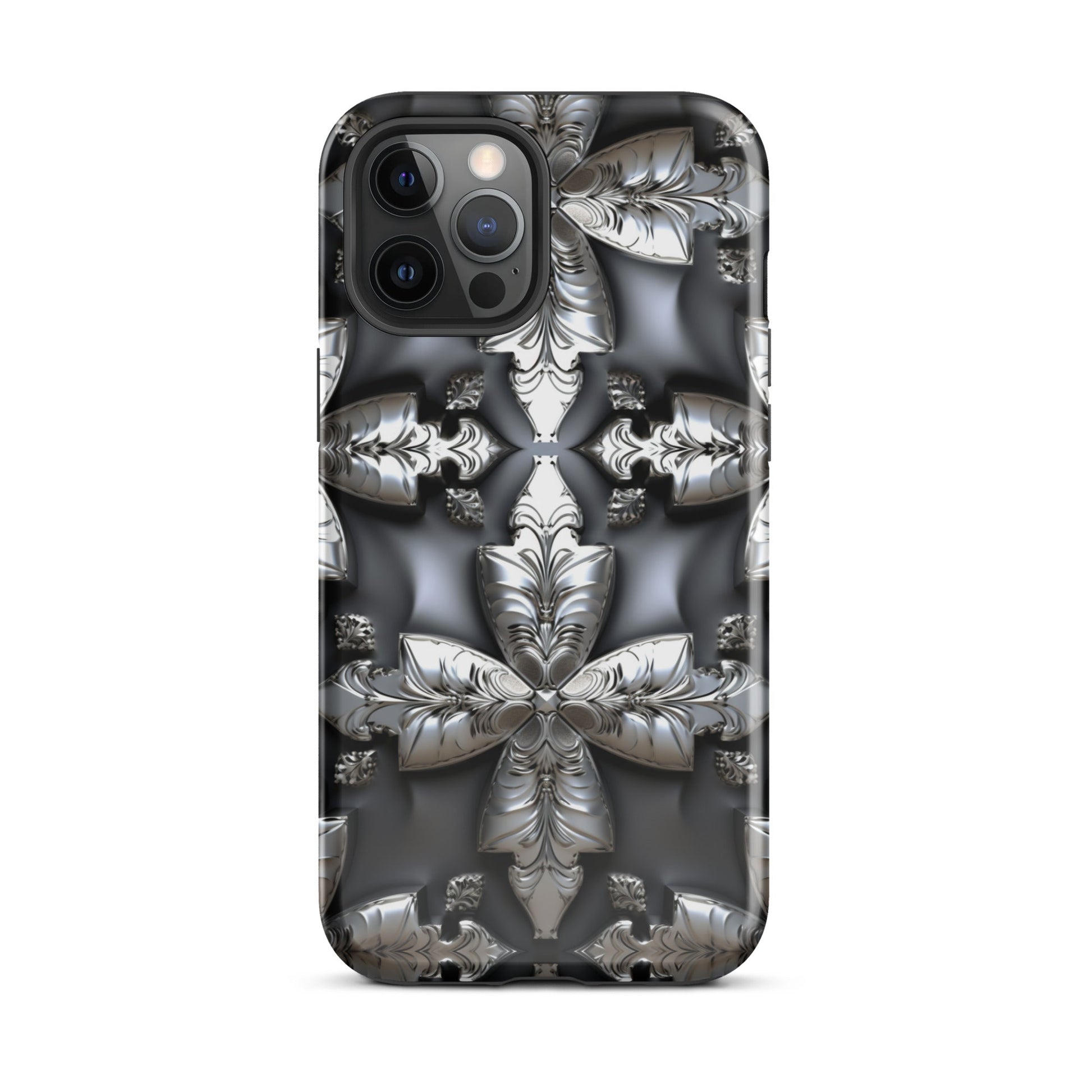 Front Chrome Crosses Tough Case for iPhone® Tough, iPhone #MzKittyz #NikkiDKatArt