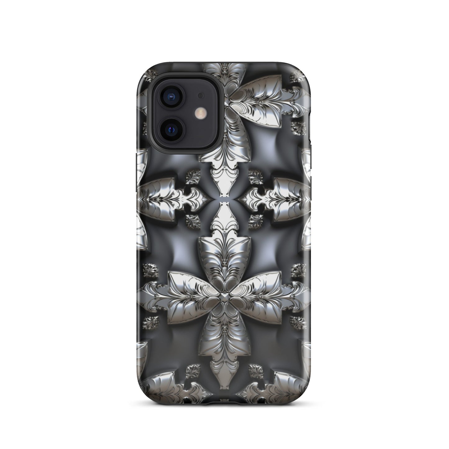 Front Chrome Crosses Tough Case for iPhone® Tough, iPhone #MzKittyz #NikkiDKatArt