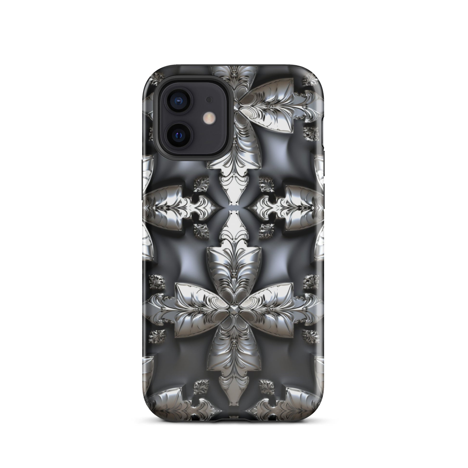 Front Chrome Crosses Tough Case for iPhone® Tough, iPhone #MzKittyz #NikkiDKatArt
