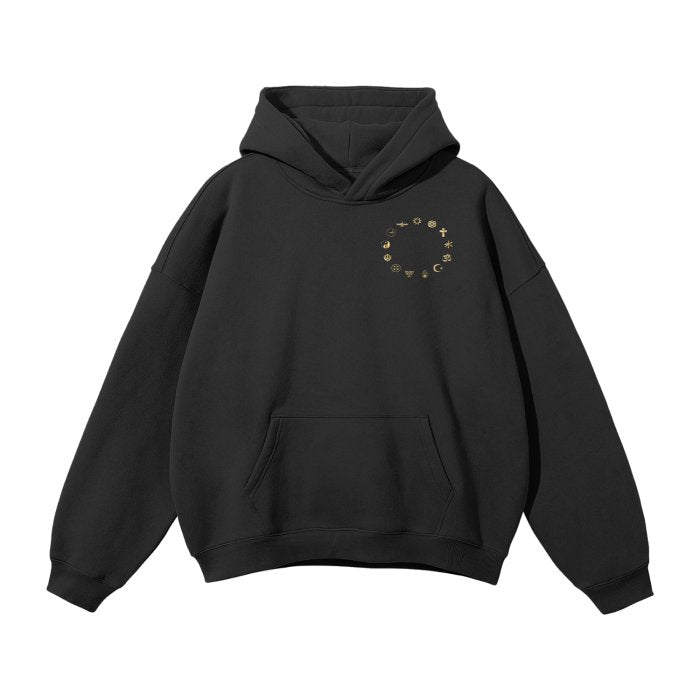 Front Chrome Trax Ltd. Design - Unisex Oversized Streetwear Fleece Hoodie Hoodie - Oversized - Streetwear #MzKittyz #NikkiDKatArt