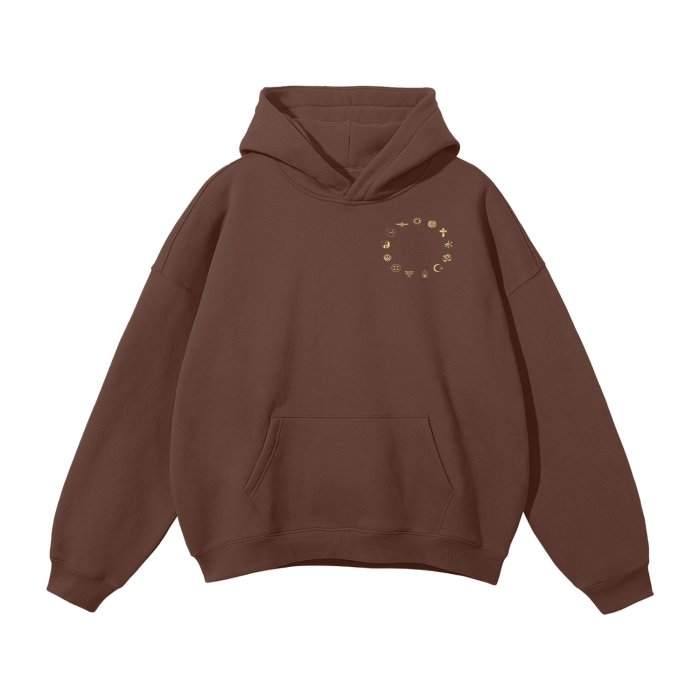 Front Chrome Trax Ltd. Design - Unisex Oversized Streetwear Fleece Hoodie Hoodie - Oversized - Streetwear #MzKittyz #NikkiDKatArt