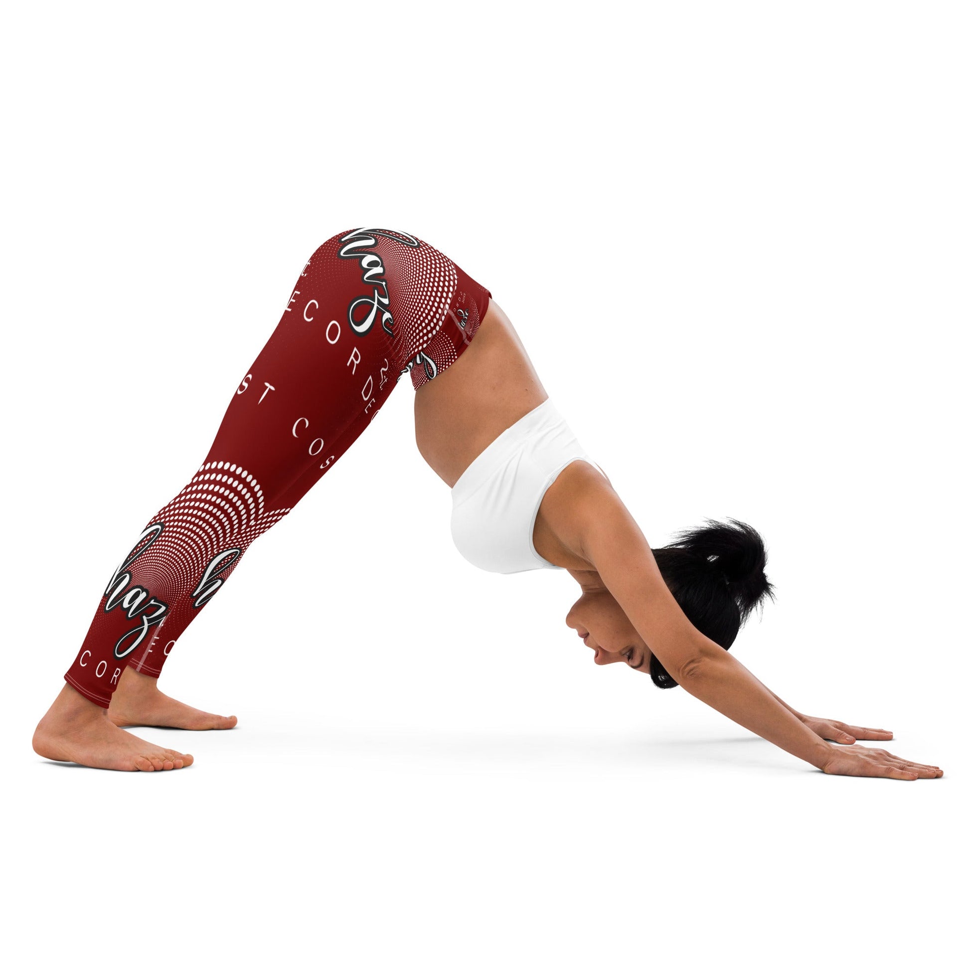 Front haze 2023 logo Yoga Leggings Yoga Leggings #MzKittyz #NikkiDKatArt