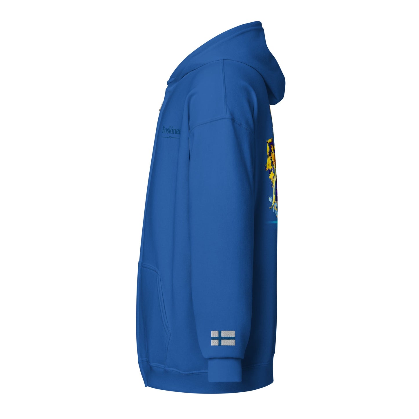 Front Koskinen Family Crest Unisex Heavy Blend Zip Hoodie Hoodie #MzKittyz #NikkiDKatArt