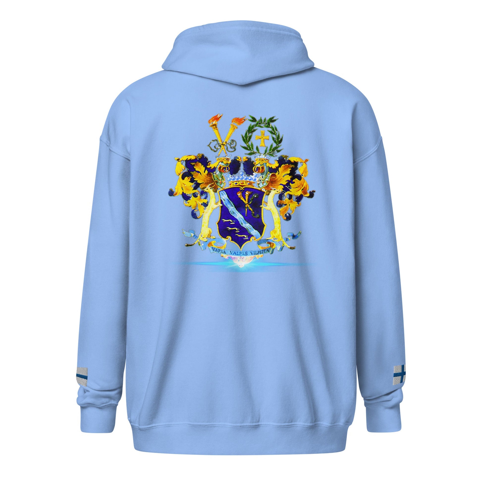 Front Koskinen Family Crest Unisex Heavy Blend Zip Hoodie Hoodie #MzKittyz #NikkiDKatArt