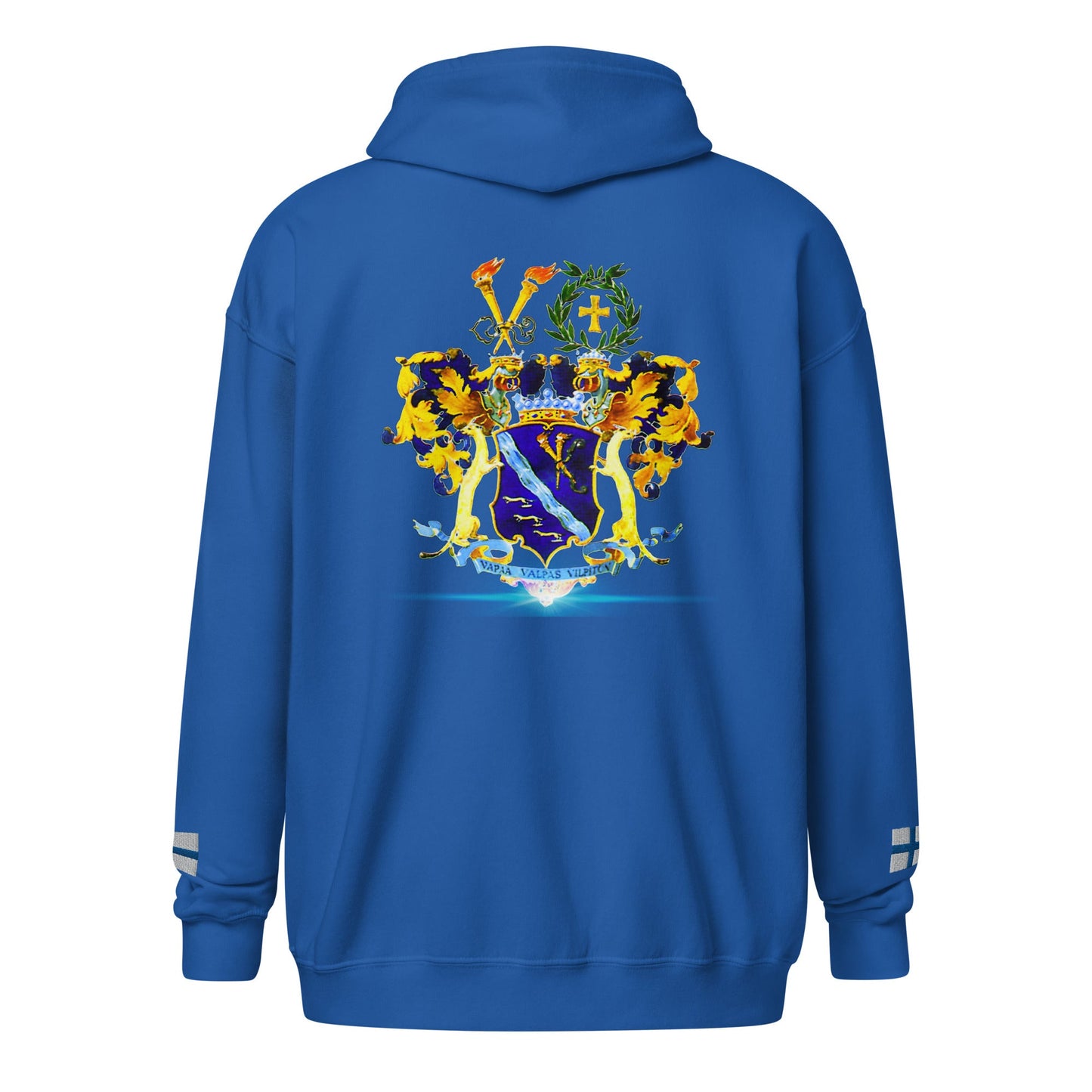 Front Koskinen Family Crest Unisex Heavy Blend Zip Hoodie Hoodie #MzKittyz #NikkiDKatArt