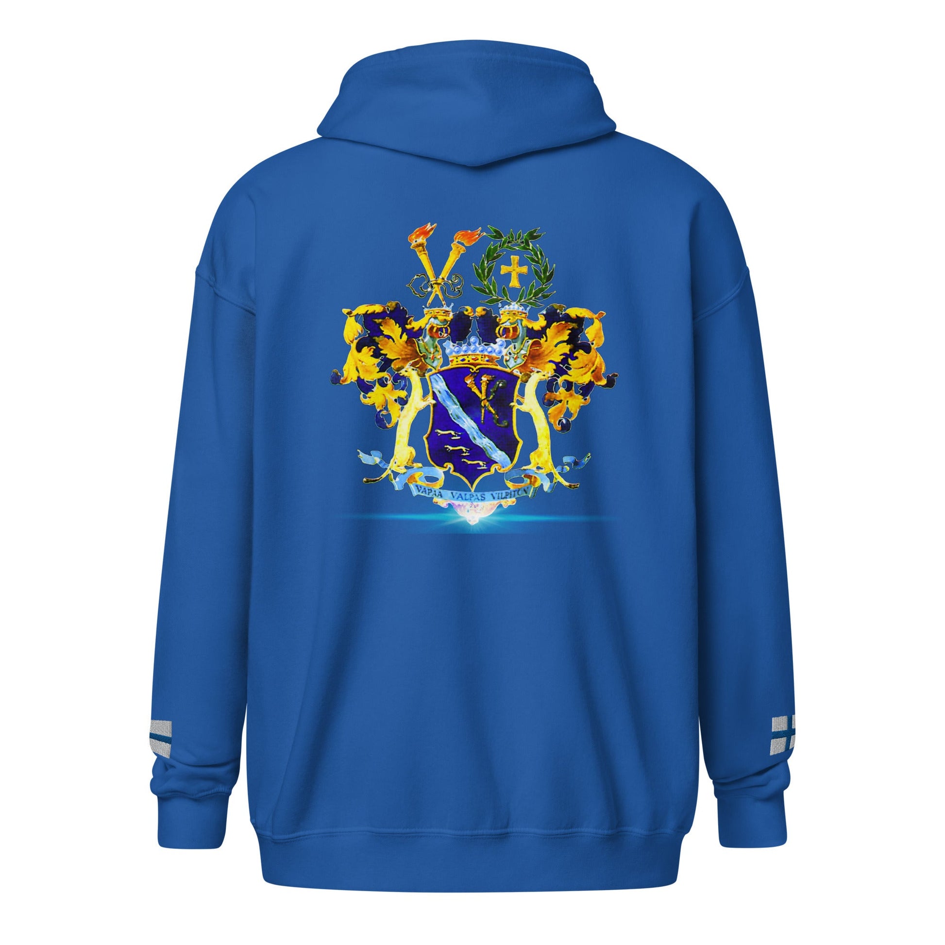 Front Koskinen Family Crest Unisex Heavy Blend Zip Hoodie Hoodie #MzKittyz #NikkiDKatArt