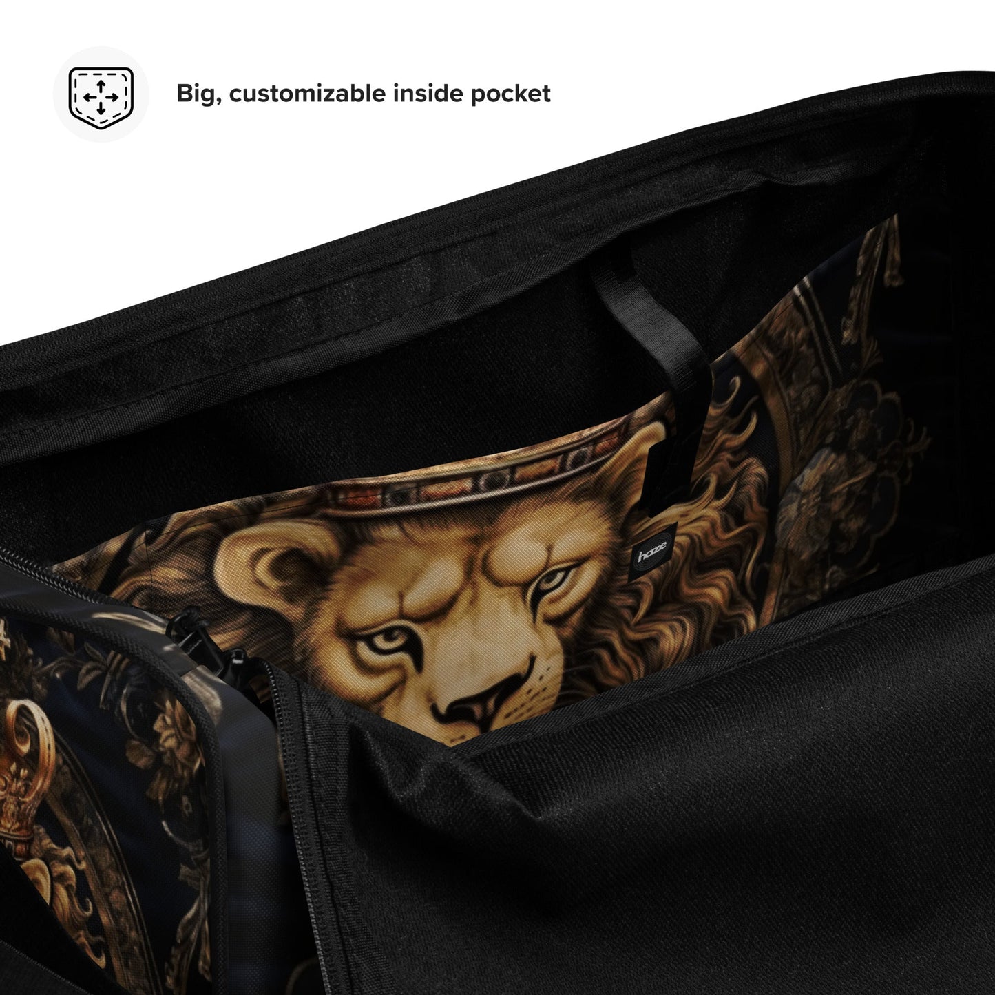 Front Leo the Lion King Duffle bag Duffel #MzKittyz #NikkiDKatArt