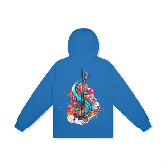 Front Musical Pop Life Art - Unisex, Basic 100% Cotton, Hoodie in 7 Colors | Sizes up to 4XL #MzKittyz #NikkiDKatArt