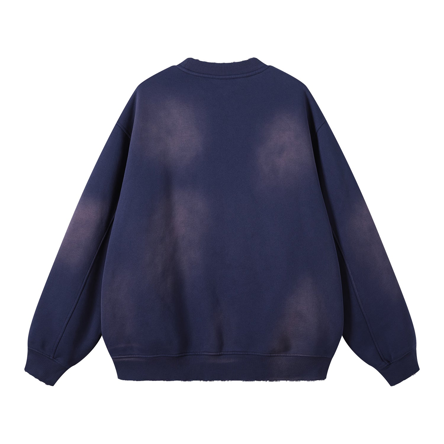 Front Mz Kittyz Bearz Bear - (Royal Blue)Streetwear Unisex Monkey Washed Dyed Fleece Pullover #MzKittyz #NikkiDKatArt