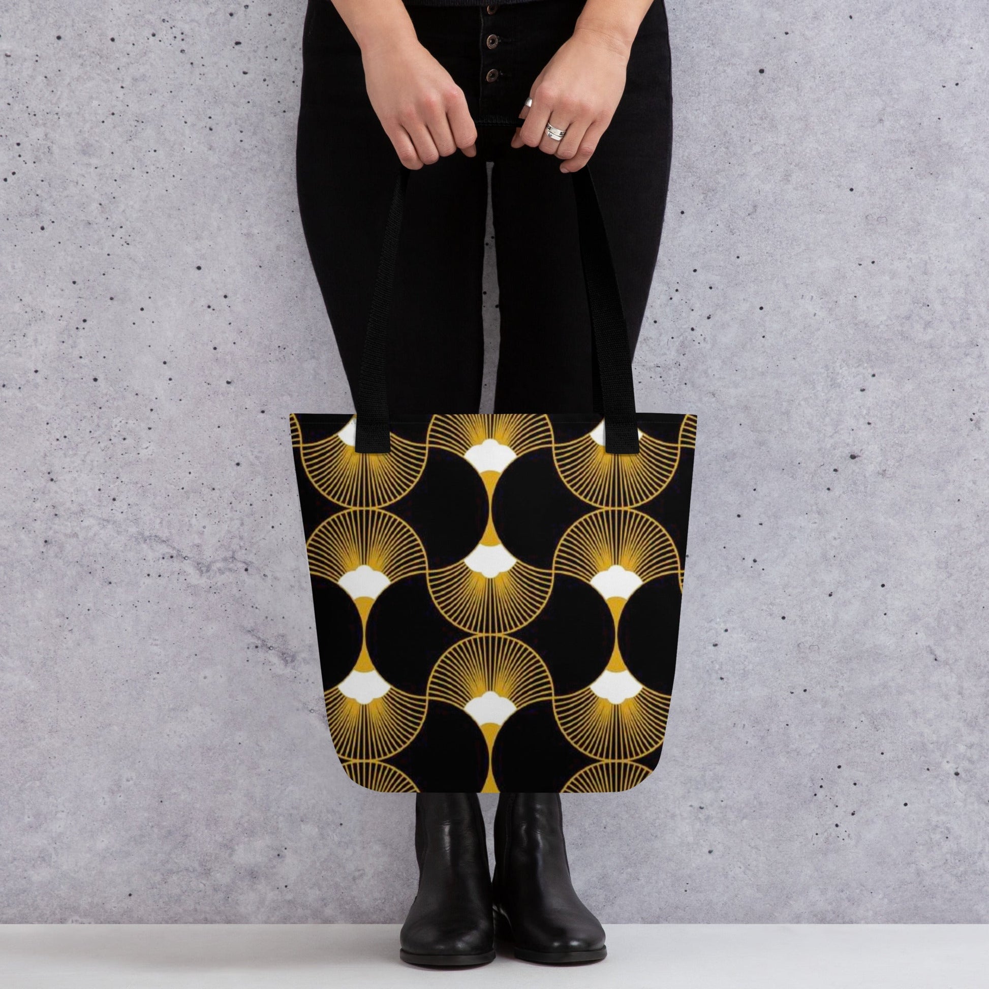 Front Mz Kittyz Deco Art Fan Design - Tote Bag Tote Bag #MzKittyz #NikkiDKatArt