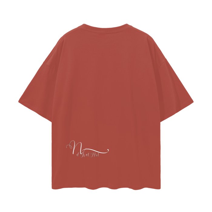 Front Mz Kittyz V-Day Heart Design - Streetwear Unisex 100% Cotton Loose Basic Tee - up to 2XL - 100% Cotton #MzKittyz #NikkiDKatArt