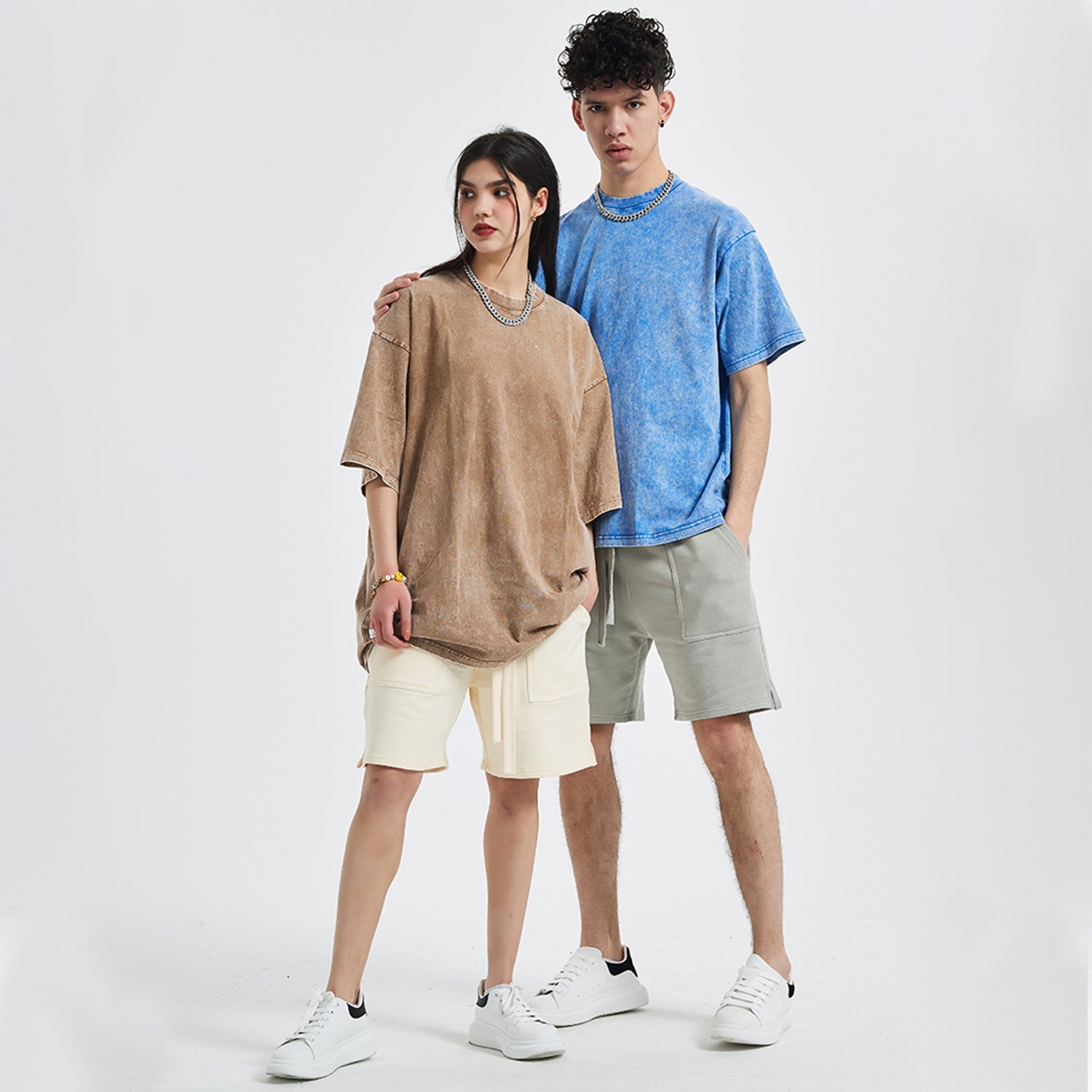 Front OM Symbol Streetwear Unisex Oversized Snow Wash T-Shirt - Various Colors #MzKittyz #NikkiDKatArt