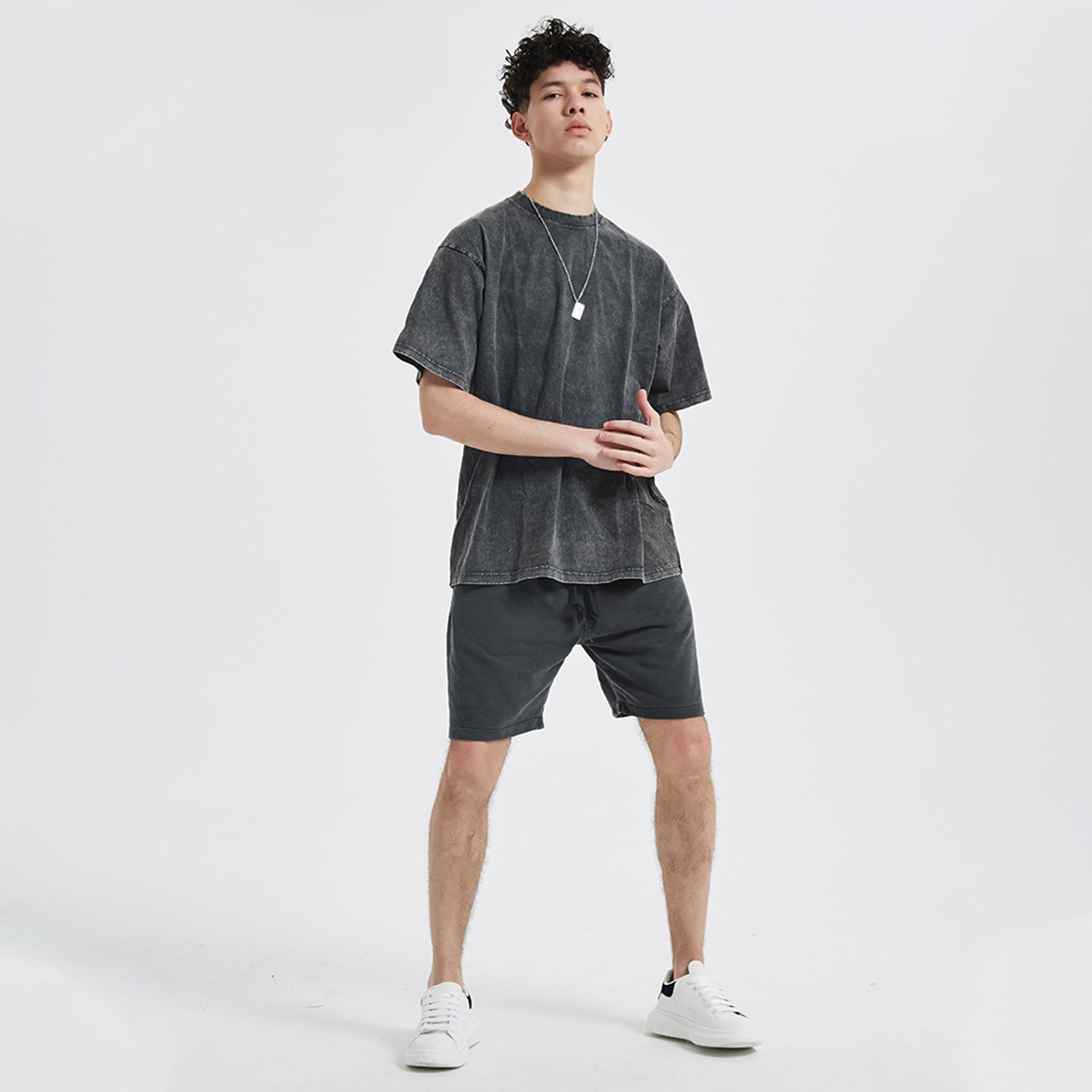 Front Rain Music Dj Kittyz - Streetwear Unisex Oversized Snow Wash T-Shirt | Up to 2XL - 7 colors - Front & Back Print #MzKittyz #NikkiDKatArt