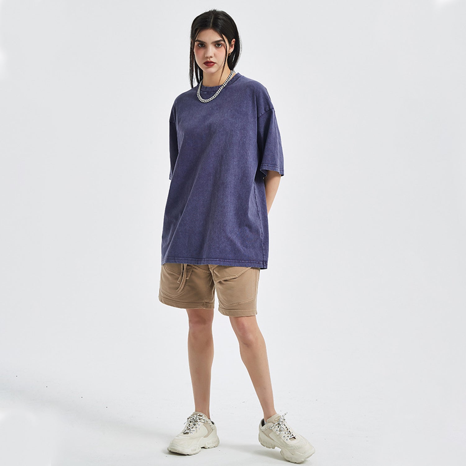 Front Rain Music Dj Kittyz - Streetwear Unisex Oversized Snow Wash T-Shirt | Up to 2XL - 7 colors - Front & Back Print #MzKittyz #NikkiDKatArt