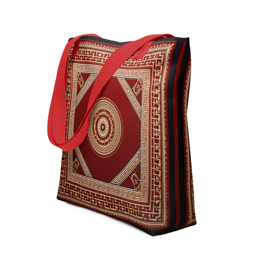Front Red Renaissance Tote Bag Tote Bag #MzKittyz #NikkiDKatArt