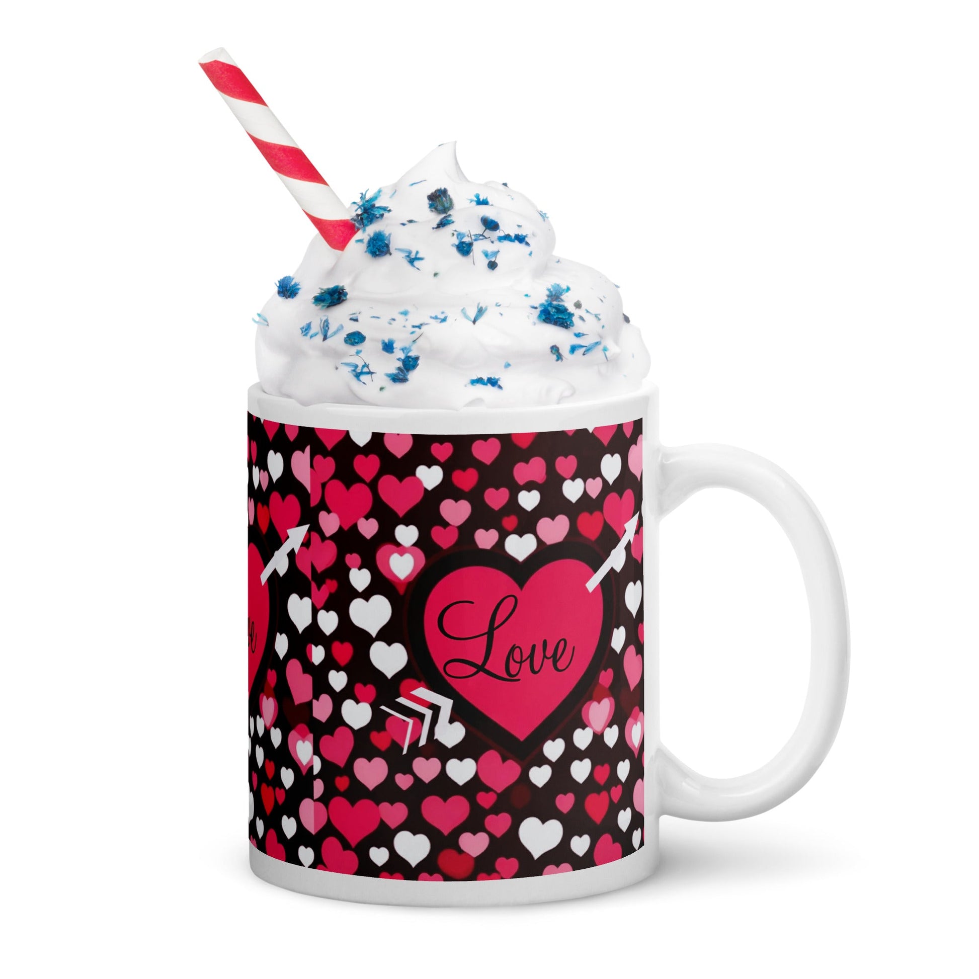 Front White glossy mug #MzKittyz #NikkiDKatArt