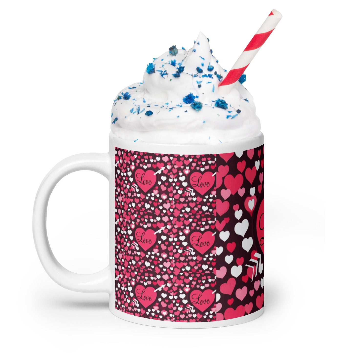 Front White glossy mug #MzKittyz #NikkiDKatArt
