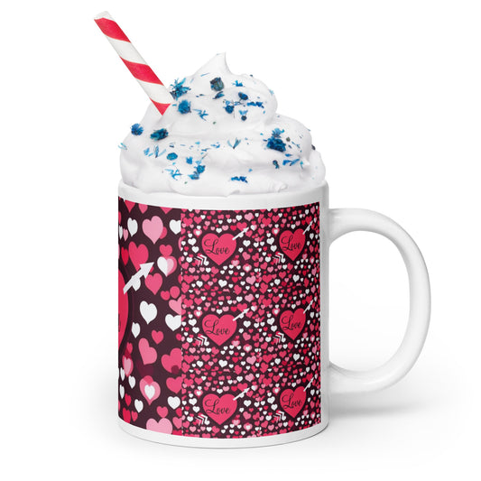 Front White glossy mug #MzKittyz #NikkiDKatArt